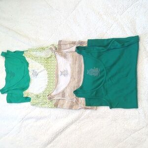 WomensTank Tops - Teal, Green, Brown
